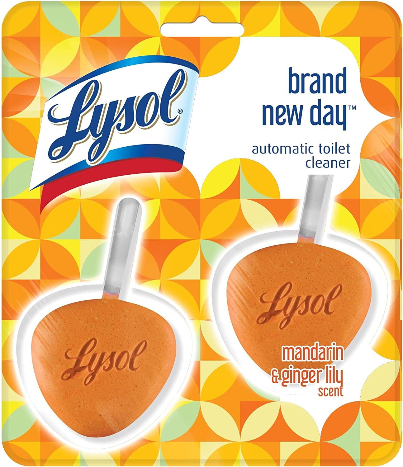 Lysol Automatic Toilet Bowl Cleaner Mandarin Ginger Lily, 2 count
