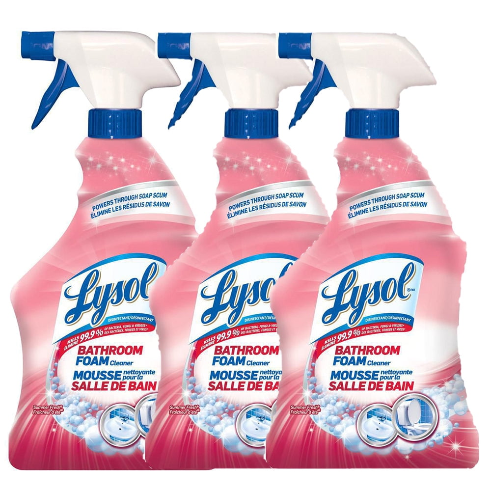 Lysol Bathroom Cleaner Spray, Bathroom Foam, Summer Fresh, 950ml