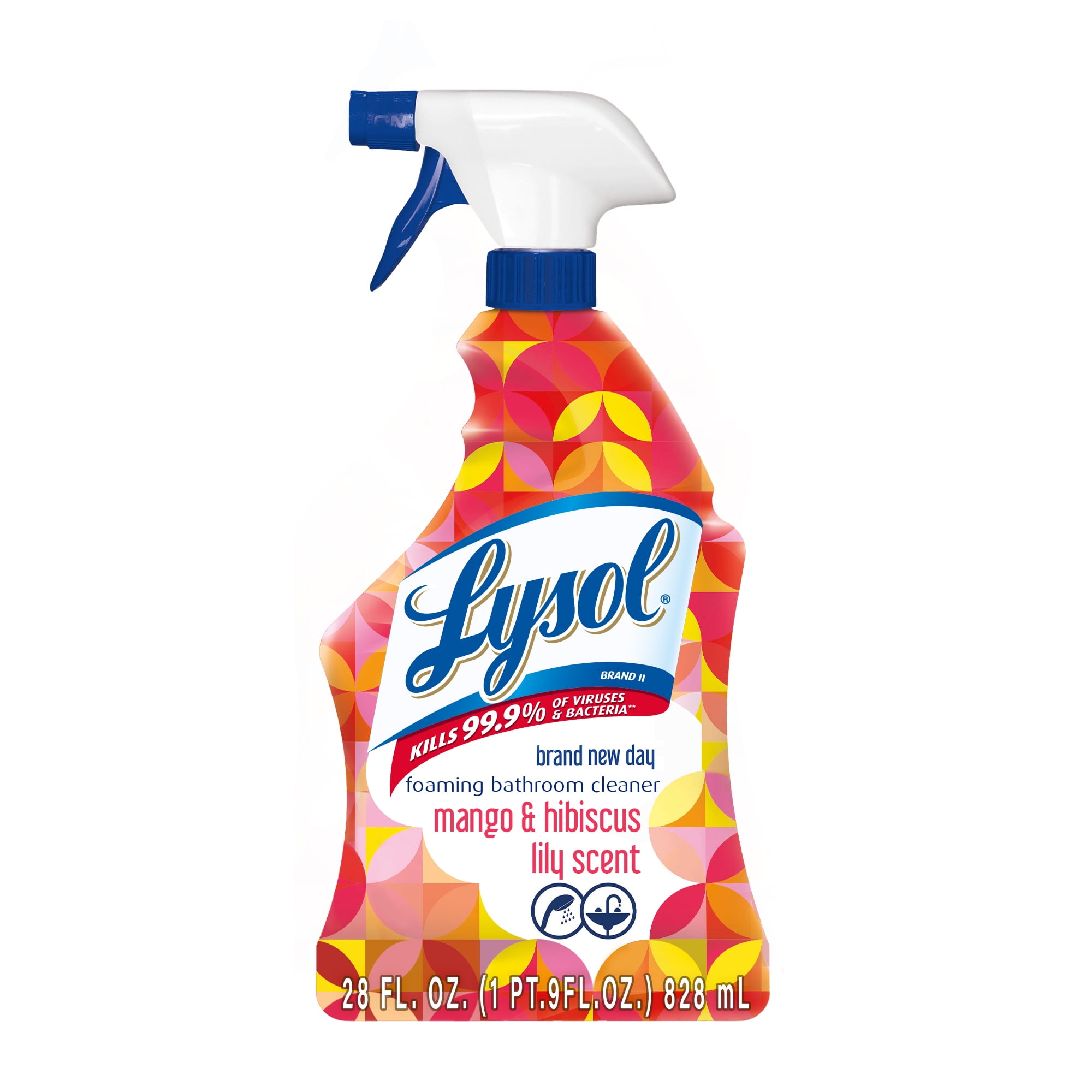 Lysol Bathroom Cleaner Spray, Brand New Day, Mango & Hibiscus, 28oz