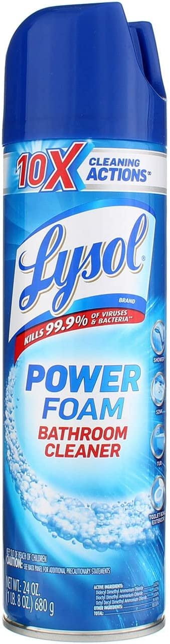 Lysol Bathroom Cleaner Spray, Island Breeze 24 oz Pack of 5