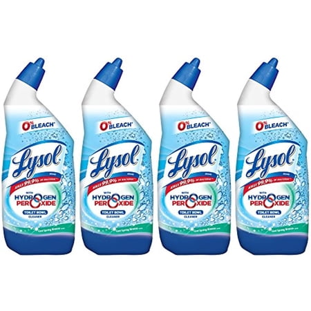Lysol Bleach Free Hydrogen Peroxide Toilet Bowl Cleaner, Fresh, 24 Oz (Pack Of 4)