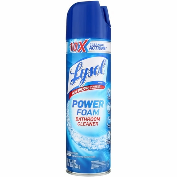 Lysol Brand 24 oz. Aerosol Spray Power Foam Bathroom Cleaner (Pack of 20)