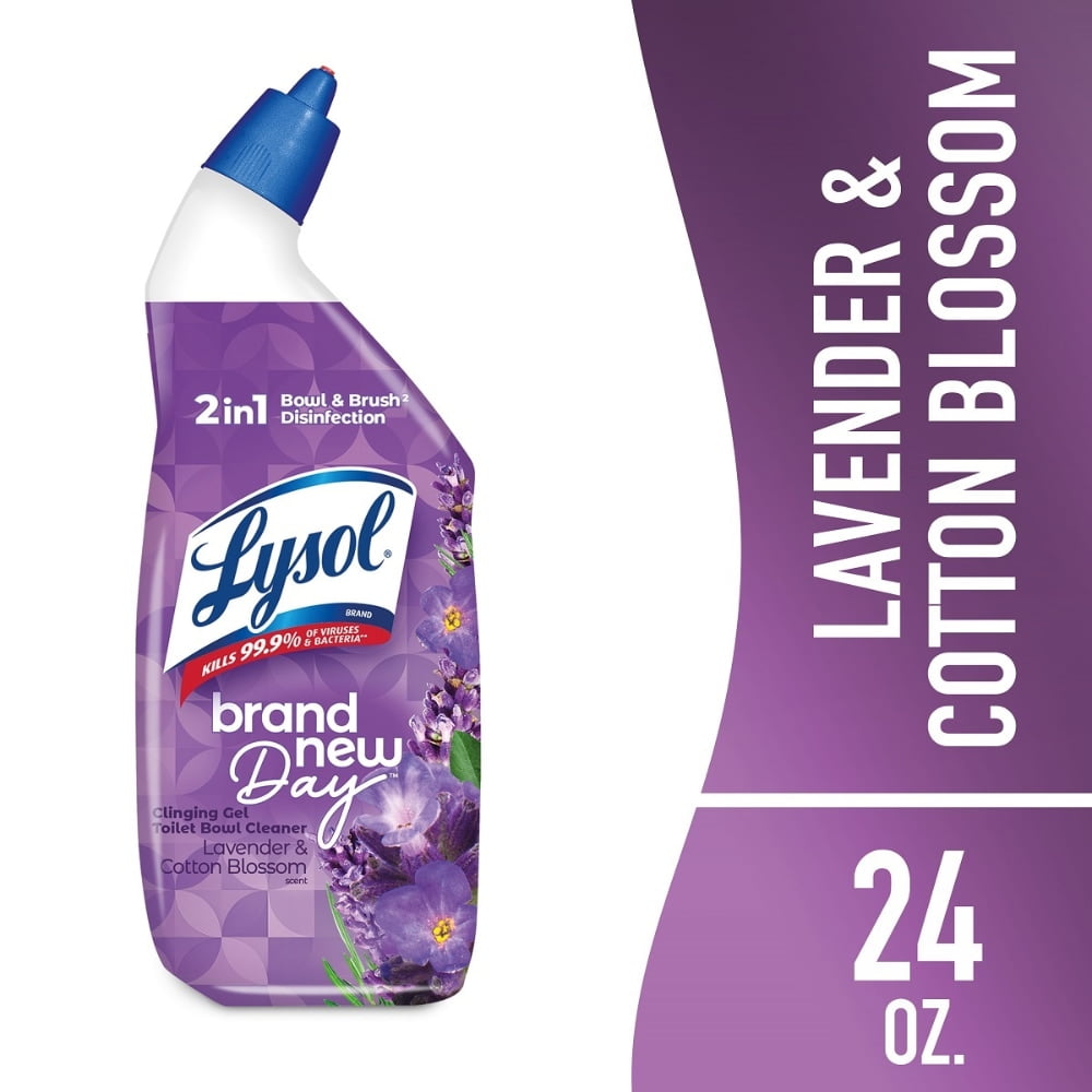 Lysol Brand New Day Lavender \u0026 Cotton Blossom Toilet Bowl Cleaner - 24 oz