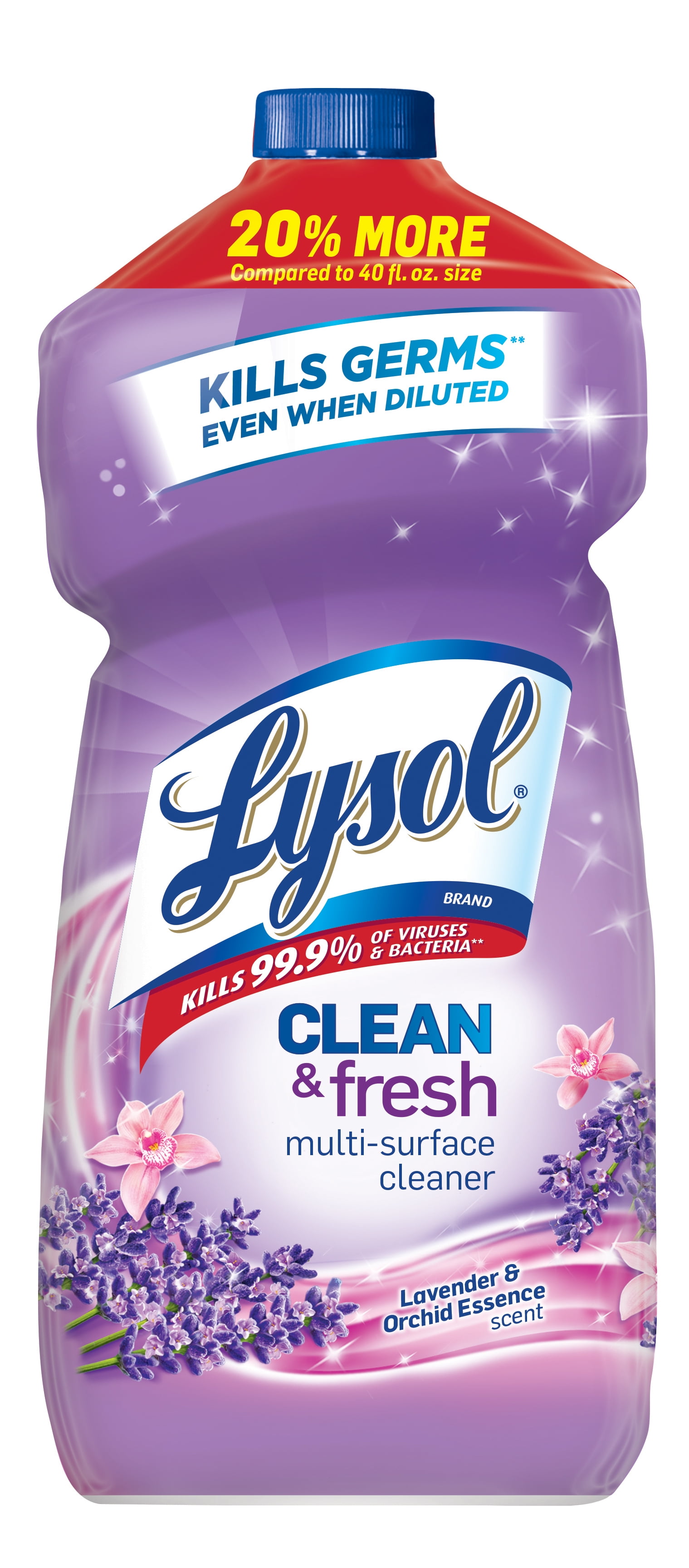 Lysol Clean & Fresh MultiSurface Cleaner, Lavender Orchid, 48oz