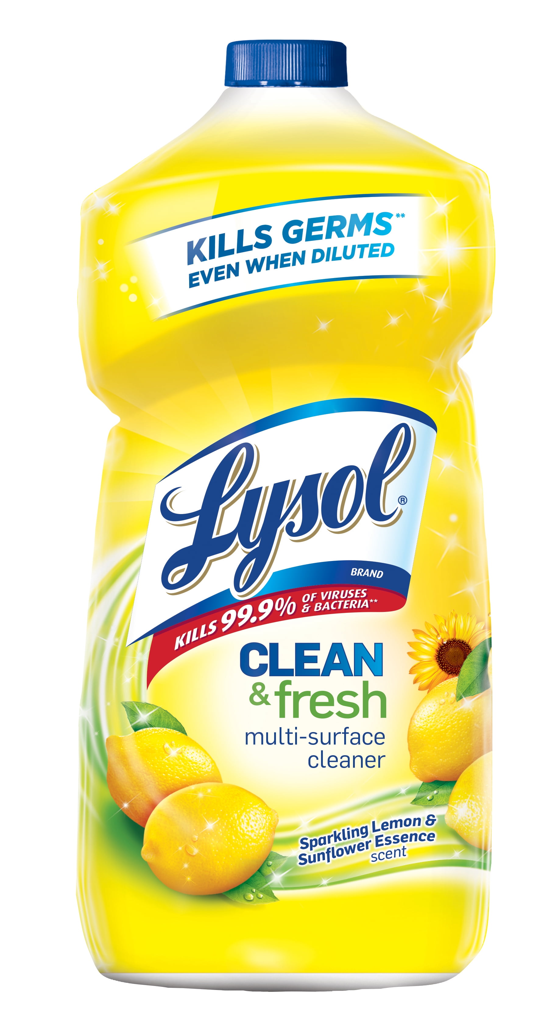 Lysol Clean & Fresh MultiSurface Cleaner, Lemon & Sunflower, 40oz