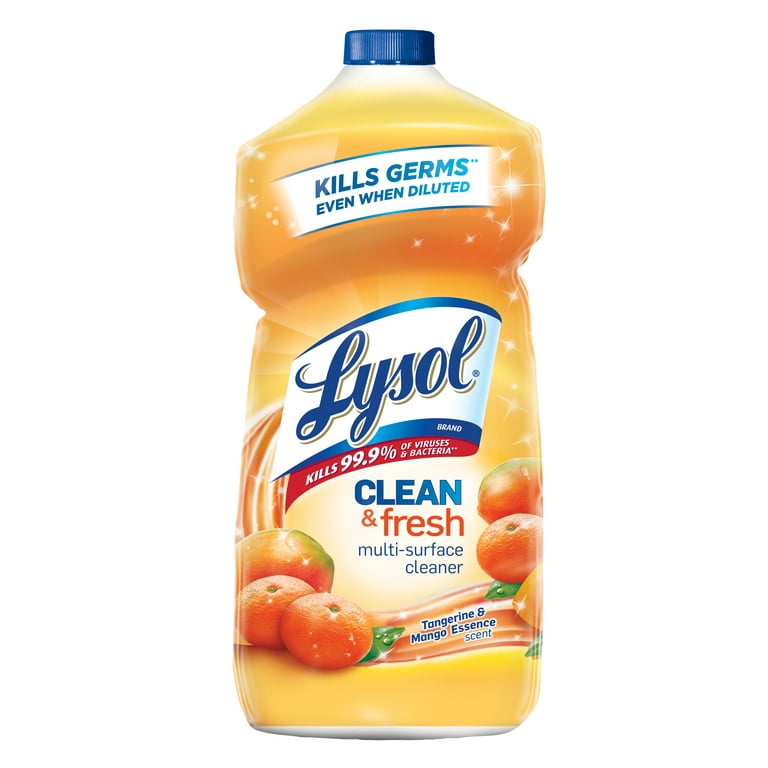  Lysol Clean & Fresh Multi-Surface Cleaner, Tangerine & Mango,  40oz : Health & Household
