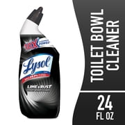 Lysol Toilet Bowl Cleaner Gel, Toilet Cleaner Liquid for Lime and Rust, 24oz – Disinfecting Bathroom Cleaner and Toilet Bowl Stain Remover