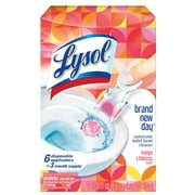 Lysol Click Gel Automatic Toilet Bowl Cleaner, Gel Toilet Bowl Cleaner, For Cleaning and Refreshing, Brand New Day – Mango & Hibiscus, 6 applicators