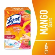 Lysol® Brand New Day Automatic Toilet Bowl Click Gel Cleaner, Mango & Hibiscus, 6 Count