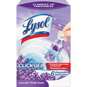 Lysol Click Gel Automatic Toilet Bowl Cleaner - Single Pack   Household & Commercial Use, Effective Formula