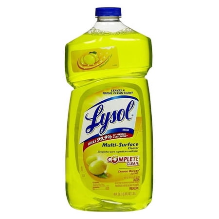 Lysol, Complete Clean Multi-Surface Cleaner, Lemon Breeze - 40 fl oz (Pack of 14)