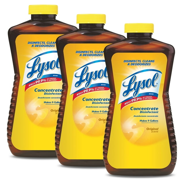 Lysol Concentrate All Purpose Cleaner Disinfectant, 12 Ounce (Pack of 3