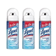 Lysol Disinfectant Spray To Go, Crisp Linen, 1.5 Ounce (Pack of 3)
