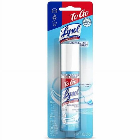 Lysol Crisp Linen Disinfectant Spray To Go, Each
