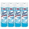 thumbnail image 1 of Lysol Disinfectant Spray, Sanitizing and Antibacterial Spray, For Disinfecting and Deodorizing, Crisp Linen, 19 fl oz (Pack of 4), 1 of 9