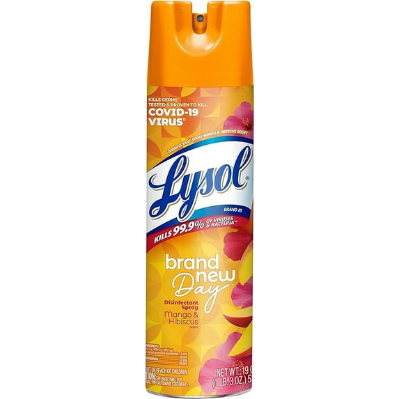 Lysol Disinfectant Sanitizing And Antibacterial Spray, 19 Oz, 6 Pack