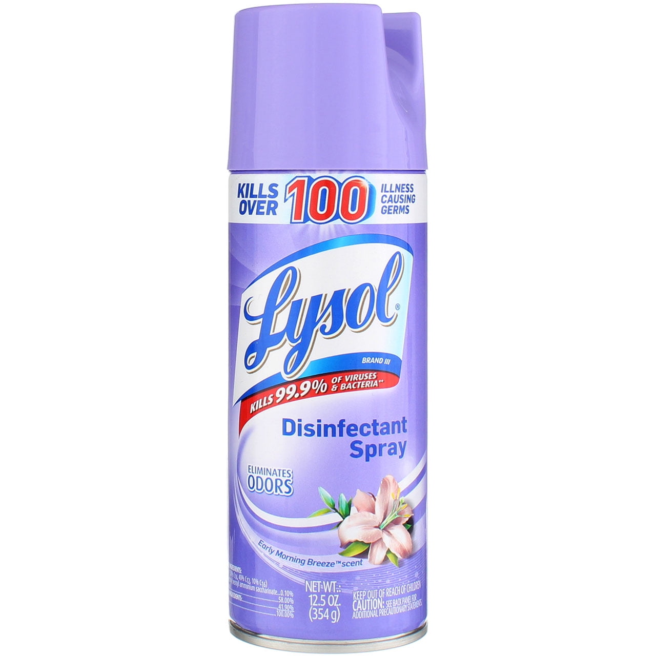 Lysol Disinfectant Spray Aerosol, Early Morning Breeze, 12.5 oz (2