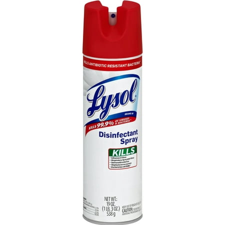 Lysol Disinfectant Spray, Antibiotic Resistant Bacteria, 19oz