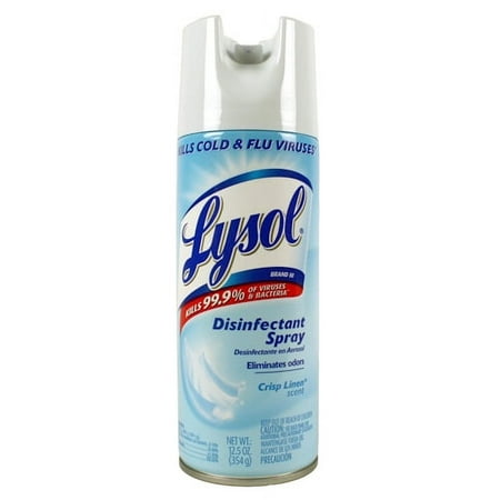 Lysol Disinfectant Spray Crisp Linen - 12.5 oz (Pack of 8)