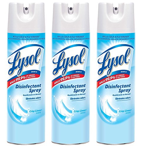klap pinion Det er billigt Lysol Disinfectant Spray, Crisp Linen, 19 oz., 3 Count - Walmart.com