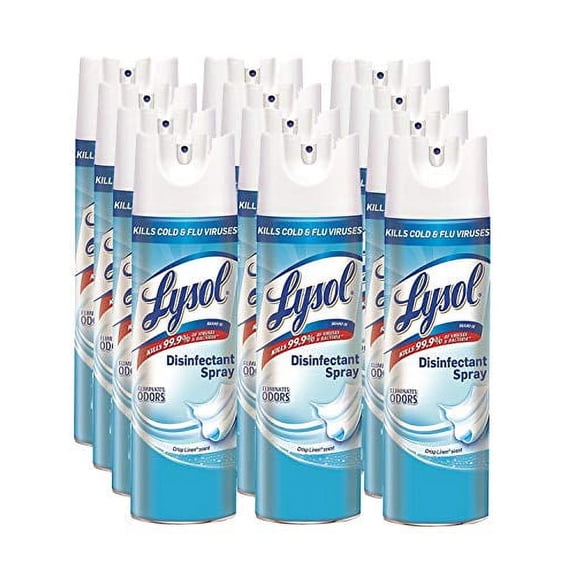 Lysol Disinfectant Spray, Crisp Linen, 228oz (12X19oz)