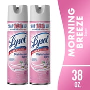 Lysol Disinfectant Spray, Sanitizing and Antibacterial Spray, Deodorizer, Early Morning Breeze, 19 oz Pack of 2