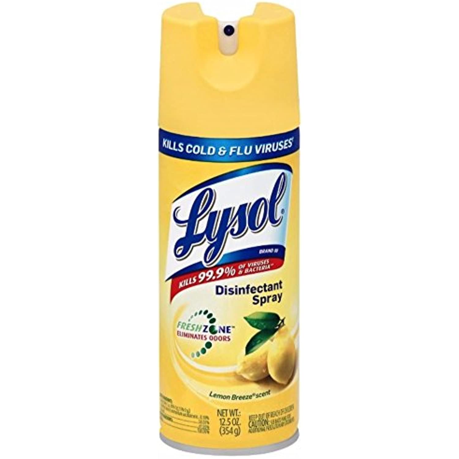 Lysol Disinfectant Spray, Lemon Breeze, 12.5Oz (Pack Of 3)