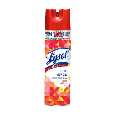 Lysol Disinfectant Spray Mango and Hibiscus 19 oz (Pack of 4)