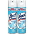 thumbnail image 1 of Lysol Disinfectant Spray, Sanitizing and Antibacterial Spray, For Disinfecting and Deodorizing, Crisp Linen, 2 Count, 19 fl oz each, 1 of 5