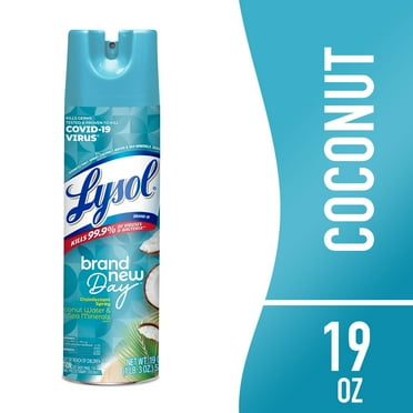 Lysol Disinfectant Spray, Brand New Day Coconut Water & Sea Minerals , 19 oz.