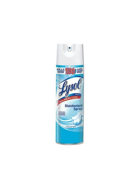 Lysol Disinfectant Spray, Sanitizing and Antibacterial Spray, For Disinfecting and Deodorizing, Crisp Linen, 19 Fl. Oz