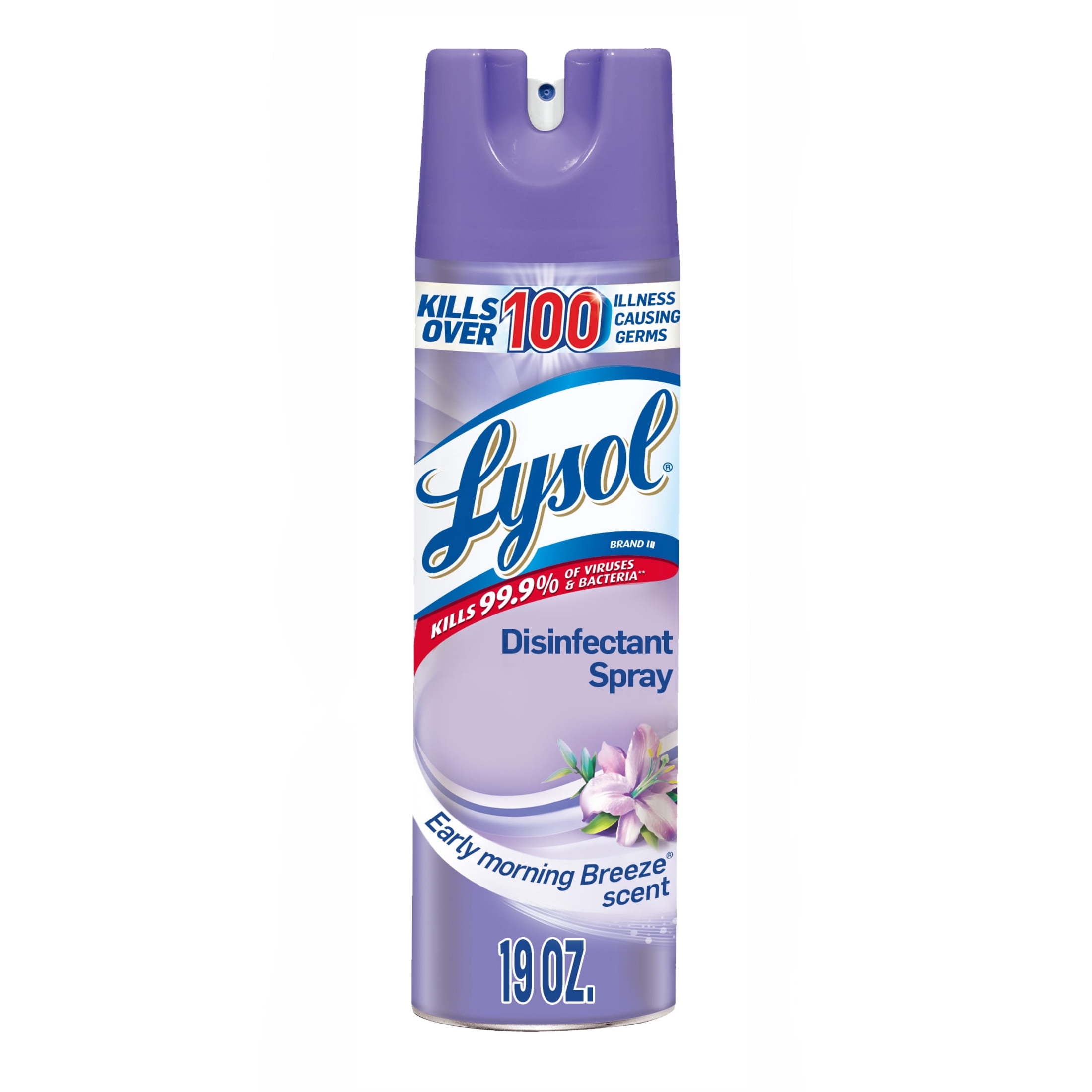 Lysol Disinfectant Spray, Sanitizing/Antibacterial/Deodorizing, Early Morning Breeze 19 fl oz