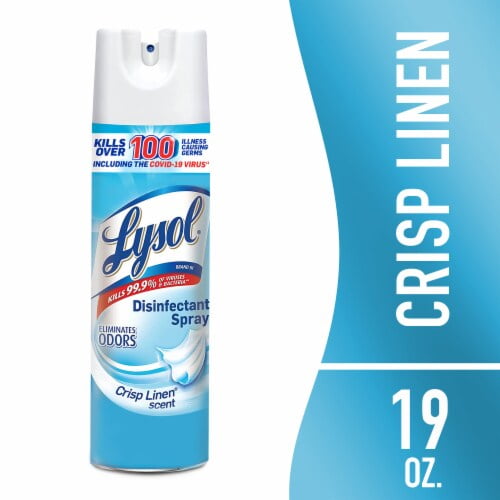 Lysol Disinfectant Spray, Sanitizing Antibacterial Spray, Crisp Linen