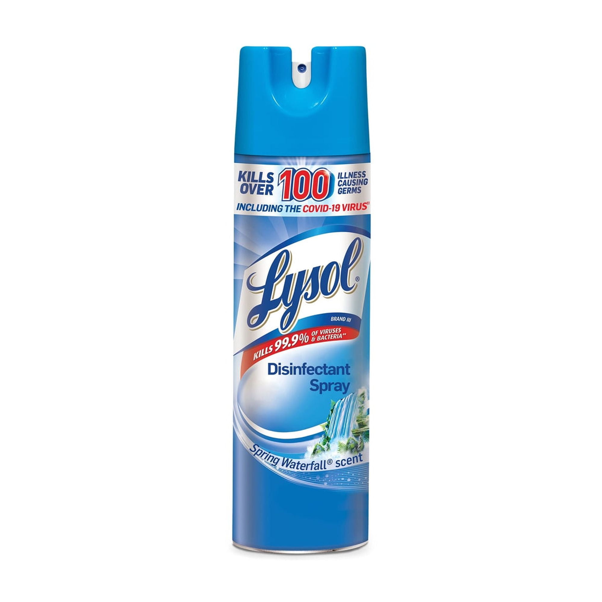 Lysol Disinfectant Spray, Spring Waterfall, 19 fl oz (Pack of 3)