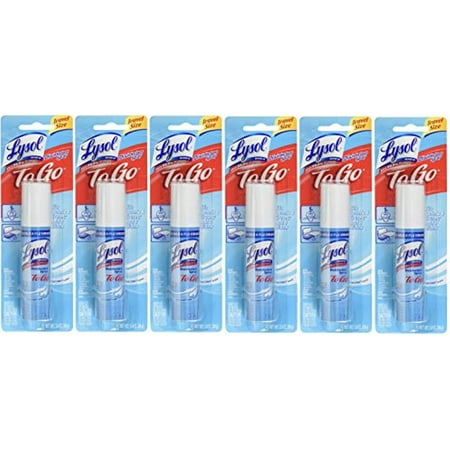 Lysol Disinfectant Spray To Go, Crisp Linen, 1 Ounce (Pack Of 6)