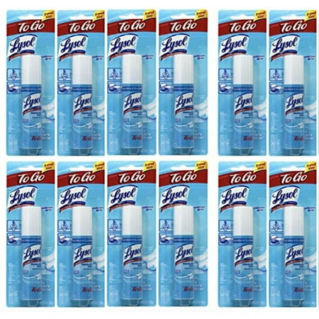 Lysol Disinfectant Spray To Go Travel Size vuwjXU, 12 Pack