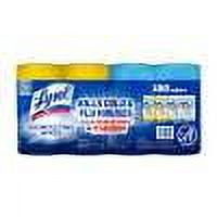 Lysol Disinfectant Wipes Bundle, Multi-Surface Antibacterial Cleaning Wipes, For Disinfecting & Cleaning, contains x2 Lemon & Lime Blossom (95ct) and x2 Crisp Linen (95ct)