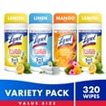thumbnail image 1 of Lysol® Disinfectant Wipes Bundle, Multi-Surface Antibacterial Cleaning Wipes, For Disinfecting & Cleaning, 320 count, 1 of 11