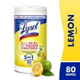 thumbnail image 1 of Lysol® Disinfectant Wipes, Multi-Surface Antibacterial Cleaning Wipes, Lemon and Lime Blossom, 80 Count, 1 of 13