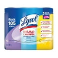 thumbnail image 1 of Lysol Disinfecting Cleaning Wipes, Variety Value Pack, 105ct (3X35ct), 1 of 9