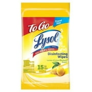 Lysol Disinfecting Wipes - Lemon & Lime Blossom To-Go Flatpack 15 ct. Pack of 2