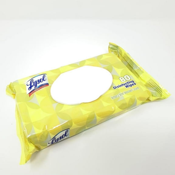 Lysol Handi-Pack Disinfecting Wipes, 80ct, Lemon & Lime Blossom