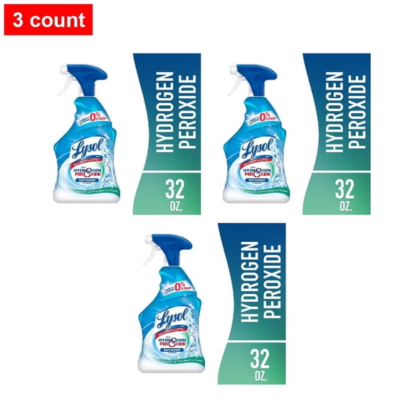 Lysol Hydrogen Peroxide Bathroom Cleaner 32 fl oz - 3 count