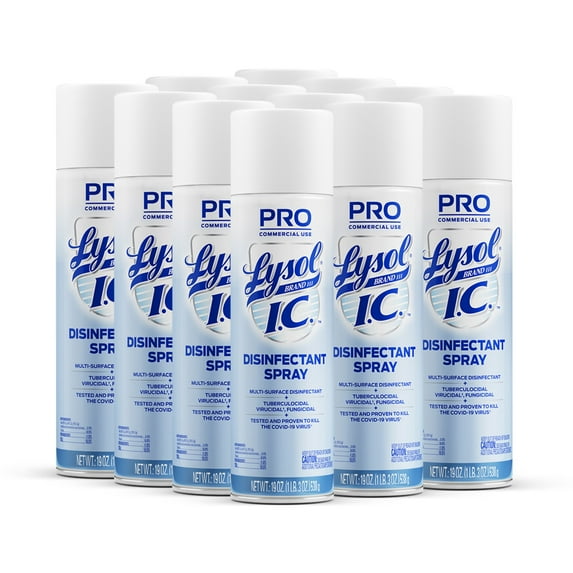 Lysol® I.C. Disinfectant Aerosol Spray, 19 Oz Can, Case Of 12