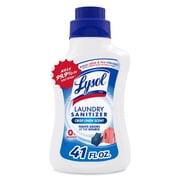 Lysol Laundry Sanitizer Additive Sanitizing Liquids for Clothes, Crisp Linen, 41 fl oz