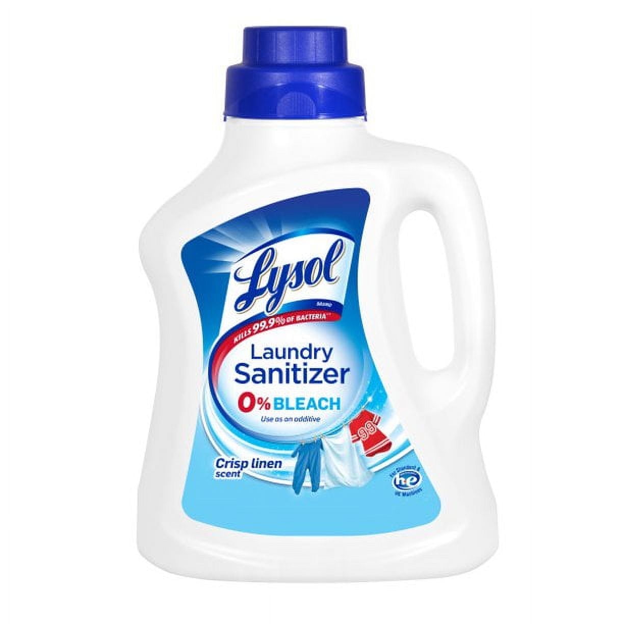 Lysol Laundry Sanitizer Additive, Crisp Linen, 90oz, Packaging May Vary
