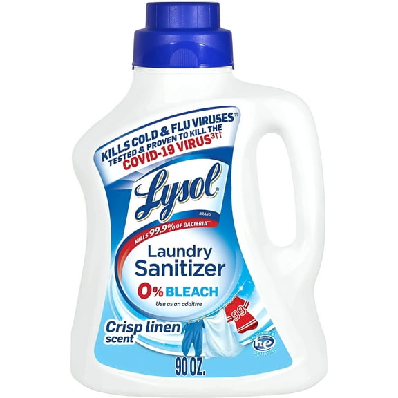 Laundry Sanitizer Liquid, Crisp Linen, 90 oz