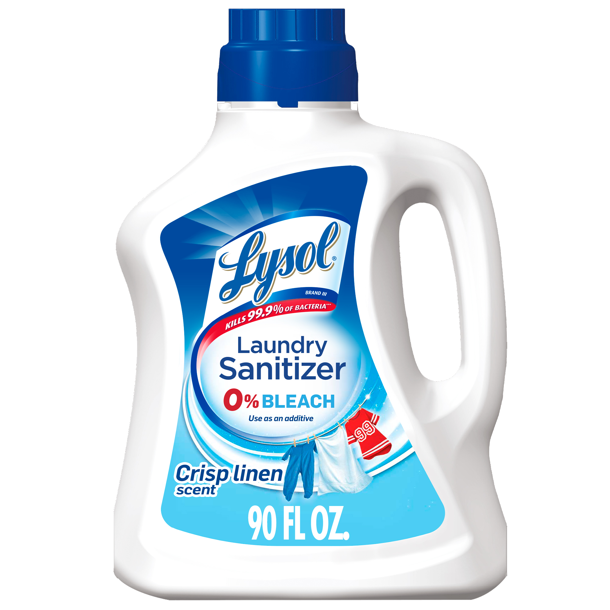 Lysol Laundry Sanitizer Additive, Laundry Detergent Additive, Crisp Linen Scent, 90 oz - image 1 of 10