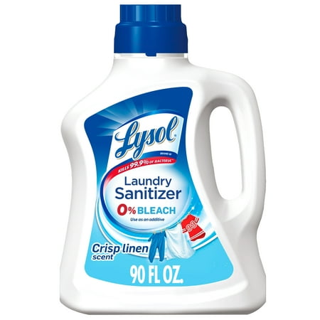 Lysol Laundry Sanitizer Additive, Laundry Detergent Additive, Crisp Linen Scent, 90 oz