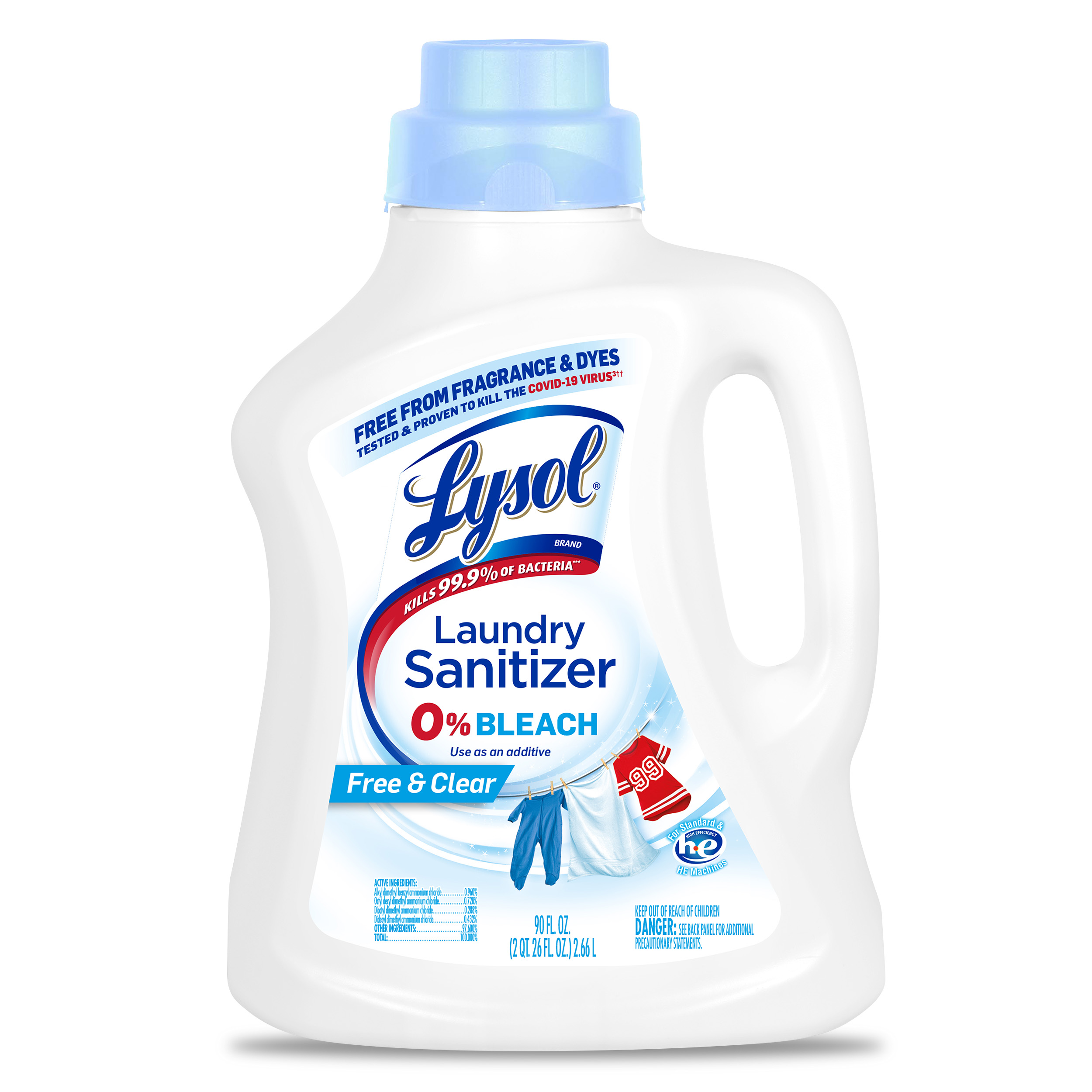 Lysol Laundry Sanitizer, Crisp Linen, 90 oz, Eliminates Odors and Kills